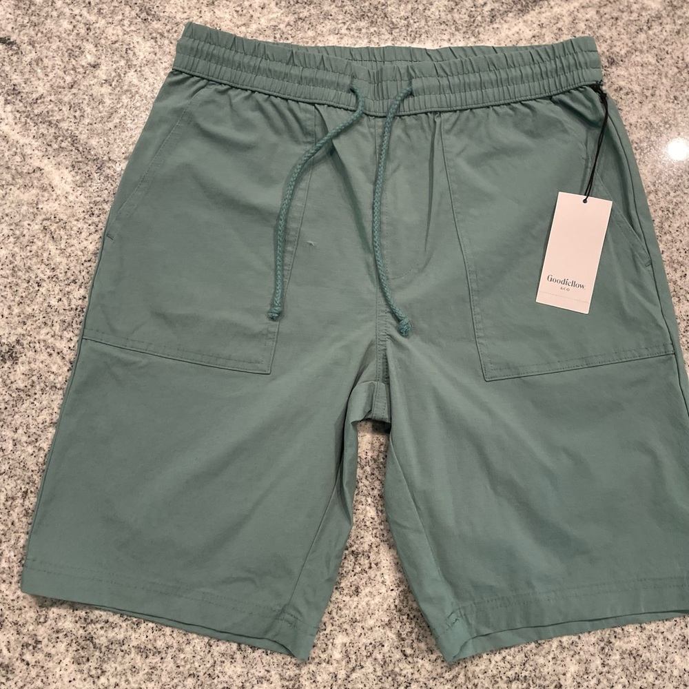NWT | Goodfellow | Men’s | Small | Every Wear | PullOn Chino | Green | 7” Inseam